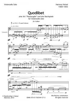 Quodlibet von Hartmut Nickel 