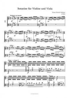 Sonatine für Violine und Viola von Klaus Hinrich Stahmer 