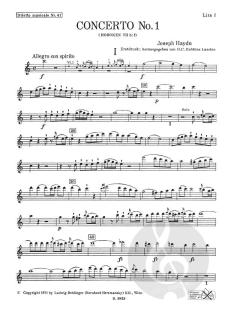 Concerto Nr. 1 C-Dur Hob. VIIh:1 von Joseph Haydn 