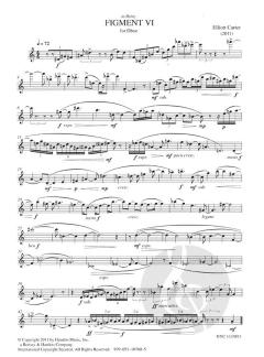 Figment VI von Elliott Carter 