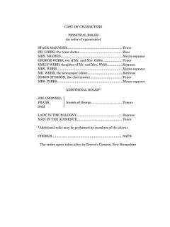 Our Town von Ned Rorem 