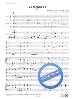 Canzonen a 4 Heft 1 (Girolamo Frescobaldi) 