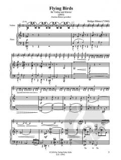 Flying Birds für Violine und Klavier von Rüdiger Blömer im Alle Noten Shop kaufen