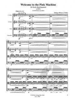 Welcome to the Pink Machine von Rüdiger Blömer für Rock-Streichquartett im Alle Noten Shop kaufen