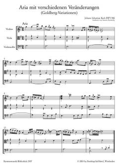 Goldberg-Variationen BWV 988 von Johann Sebastian Bach 