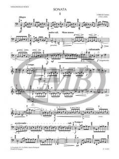 Sonata per violincello solo von Ferenc Farkas im Alle Noten Shop kaufen