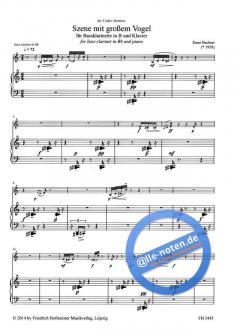 Szene mit großem Vogel von Ernst Bechert 