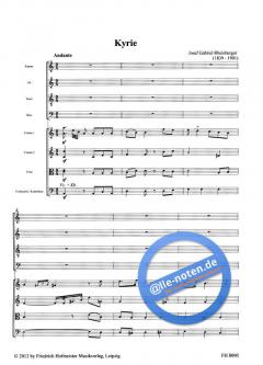 Kyrie JWV 155 von Joseph Gabriel Rheinberger für Chor und Streichorchester im Alle Noten Shop kaufen (Partitur)