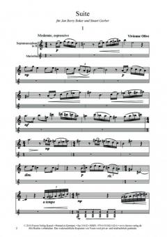 Suite für Sopransaxophon und Marimbaphon (Vivienne Olive) 