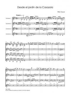 Bolivianische Musik für Gitarrenquartett 