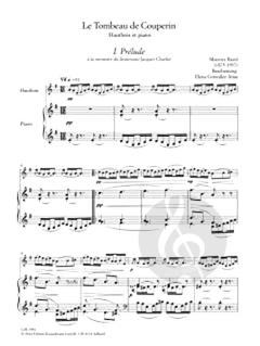 Le Tombeau de Couperin von Maurice Ravel für Oboe und Klavier im Alle Noten Shop kaufen