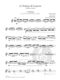 Le Tombeau de Couperin von Maurice Ravel für Oboe und Klavier im Alle Noten Shop kaufen