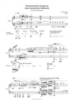 Pentatonisches Fragment einer tatarischen Volksweise von Fabio Nieder 