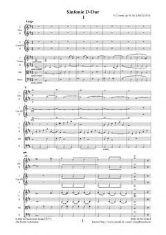 Sinfonie Nr. 1 D-Dur op. VI RH 22 / B31 von François-Joseph Gossec 