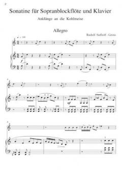 Sonatine für Sopranblockflöte und Klavier (Rudolph Suthoff-Groß) 