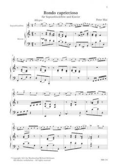 Rondo capriccioso Sopranblockflöte und Klavier (Peter Mai) 
