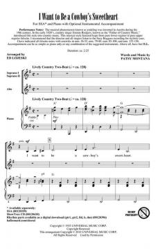 I Want To Be A Cowboy's Sweetheart 