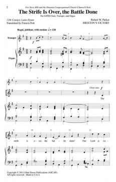 The Strife Is Over, The Battle Done (Robert Parker) 