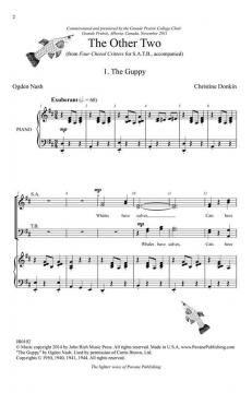 Four Choral Critters - The Other Two (Ogden Nash) 