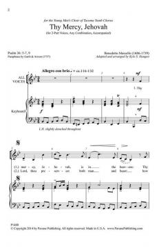 Thy Mercy, Jehovah (Benedetto Marcello) 