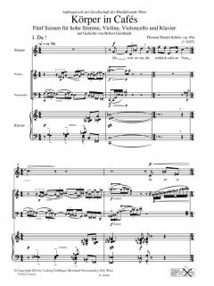 Körper in Cafes op. 69a (Thomas Daniel Schlee) 