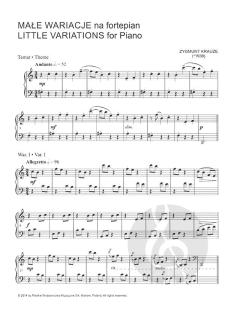 Little Variations for Piano von Zygmunt Krauze 