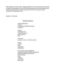 Michael Nyman: MGV (Musique A Grande Vitesse) (Michael Nyman) 