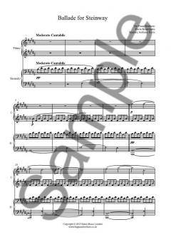 Ballade for Steinway für Klavier vierhändig im Alle Noten Shop kaufen