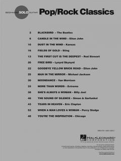 Beginning Solo Guitar: Pop/Rock Classics 