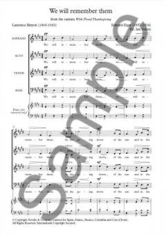We Will Remember Them von Edward Elgar 