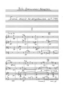 String Quartet No. 3 'Five Small Studies' von Pelle Gudmundsen-Holmgreen 