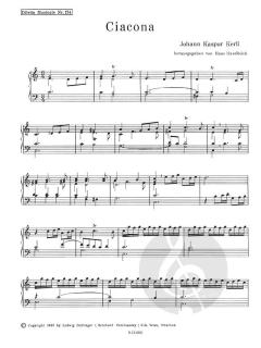 Ciacona für Orgel, Positiv oder Cembalo von Johann Kaspar Kerll im Alle Noten Shop kaufen