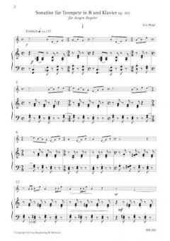 Sonatine für Trompete in B und Klavier von Eric Mayr im Alle Noten Shop kaufen