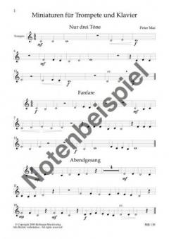 Miniaturen für Trompete und Klavier von Peter Mai im Alle Noten Shop kaufen