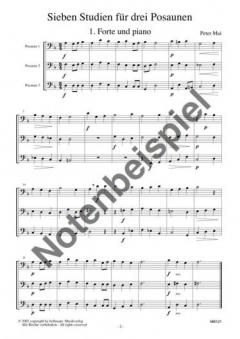 Sieben Studien für drei Posaunen von Peter Mai im Alle Noten Shop kaufen
