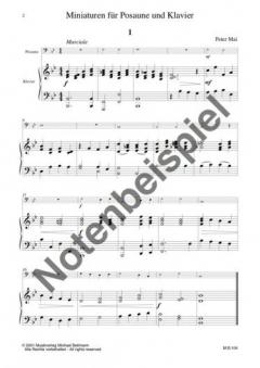 Miniaturen für Posaune und Klavier von Peter Mai im Alle Noten Shop kaufen