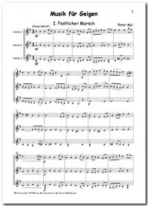 Musik für Geigen von Peter Mai 