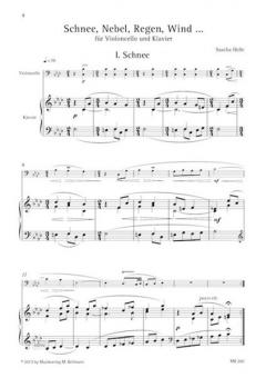 Schnee, Nebel, Regen, Wind... Violoncello und Klavier von Sascha Heße im Alle Noten Shop kaufen