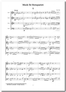 Musik für Hornquartett von Peter Mai im Alle Noten Shop kaufen