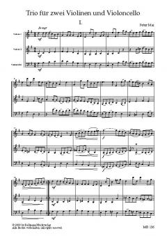Trio für zwei Violinen und Violoncello von Peter Mai 