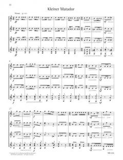 Kleine Stücke im spanischen Stil vier Gitarren von Gottfried Glöckner 