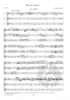 Trio Es-Dur op. 17 Nr. 5 Trio Nr. 5 D-Dur op. 17 für 3 Flöten von Giuseppe Demachi im Alle Noten Shop kaufen