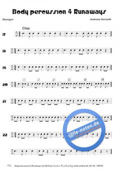 Body percussion 4 Runaways von Andreas Horwath im Alle Noten Shop kaufen