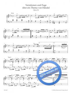 Variationen und Fuge über ein Thema von Händel von Christian Köhn für Klavier op. 24 im Alle Noten Shop kaufen