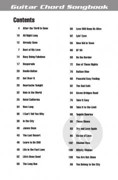 Eagles Guitar Chord Songbook 
