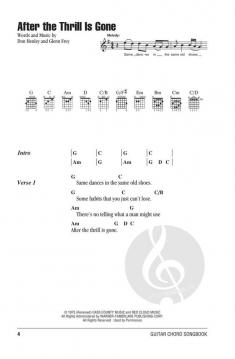 Eagles Guitar Chord Songbook 