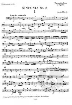 Sinfonia Nr. 18 G-Dur Hob. I:18 von Joseph Haydn 
