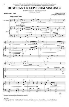 How Can I Keep From Singing (Robert Lowry) 