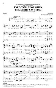 I'm Gonna Sing When The Spirit Says Sing 