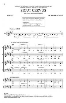 Sicut Cervus (Richard Burchard) 